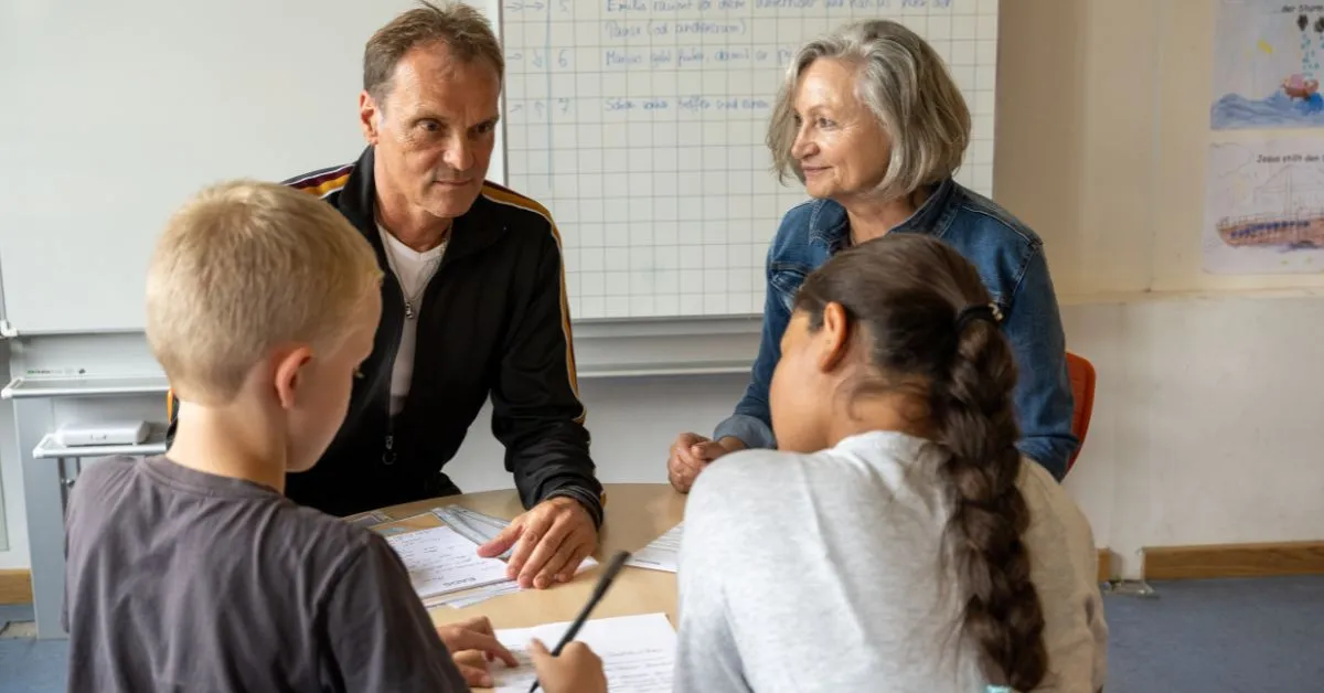 2 Mediator:innen unterstützen Kinder beim Lösen von Konflikten